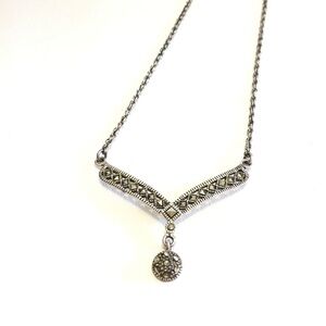 Marcasite sterling silver Necklace 🏵